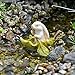 Bunny in a Leaf Boat for Miniature Garden, Fairy Garden