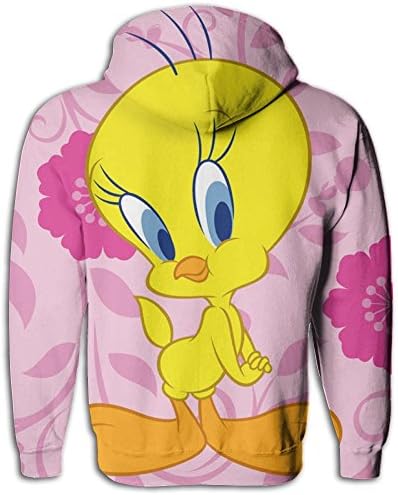 MFINDZZ Tweety Bird,Tweety Bird 3D Printed Pouch Pocket Drawstring Sweatshirt Hoodies Long Sleeve Pullover Hoodie