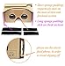 Blisstime Google Cardboard V2.0 3D Glasses Vr Virtual Reality Cardboard Kit with Headband Fit for 3-6inch Screen