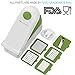 LOVKITCHEN Vegetable Chopper Dicer Slicer Cutter Manual/Vegetable Grater with 11 Interchangeable Blades - Multi-functional Adjustable Vegetable & Fruit Chopper Dicer with Storage Container