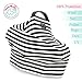 Multi Use Nursing Cover by BabySofte | Breastfeeding Scarf, Baby Car Set Cover, Shopping Cart, High Chair, Stroller, Great Infinity Shawl | Perfect Baby Shower Gift | Carseat Canopy for Boys and Girls