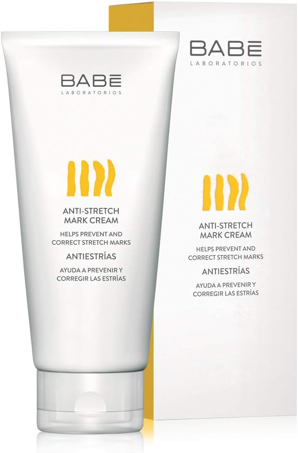 Babe Laboratorios Anti Stretch Mark Cream 200ml, Ivory, 200 ml (Pack of 1)