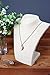 Jewelry Bust Display Stand – Necklace Pendant Chain Mannequin Display Holder Stand - Burlap Beige, 11 inches