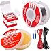 Solder Wire and Rosin Paste Kit - 0.6mm Active Tin Lead Solder Wire and Rosin Paste Flux for PCB Soldering from Plusivo