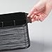 InterDesign Twillo Silverware, Flatware Caddy Organizer for Kitchen Countertop Storage, Dining Table - Black