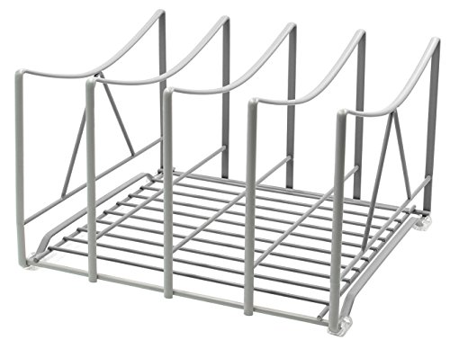 IZLIF Kitchen Cabinet Pantry Organizer Holder 7.25 inch High ,4 Slot
Grey
