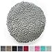 KANGAROO Shag Chenille Toilet Lid Cover, Machine Washable, Microfiber Dries Quickly, Ultra Soft Seat Covers, 19.5x18.5, Fits Most Standard Lids, Essential Home Bathroom Decor, Gray