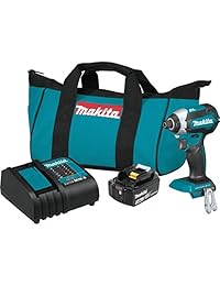 Kit de taladro de impacto inalámbrico de iones de litio LXT de Makita, 3.0 Ah, 18 V, XDT111