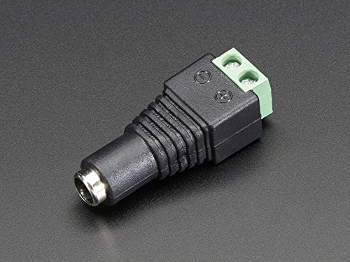 Adafruit Female DC Power adapter - 2.1mm jack to screw terminal block [ADA368]