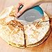 SimPrium - Handheld EasyGrip Pizza Cutter with 4inch Stainless Steel Cutting Wheel and Protective Blade Guard for Safety - Easy to Disassemble & Clean - Ergonomic Slicing Tool - Blue