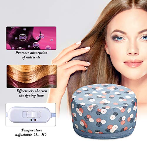 LUCKYFINE Hair Thermal Steamer Treatment SPA Cap Nourishing Care Hat New Beauty Steamer Nourishing Hat 23 x 17cm
