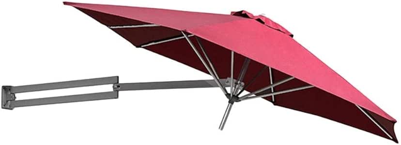Yuany Parasoles Sombrilla para Patio de Montaje en Pared con Poste de