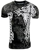 Konflic NWT Men's Giant Cross Graphic Designer MMA Muscle T-shirt