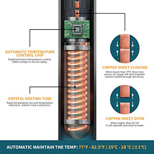 4 PGFUNNY+Aquarium+Heater+Thermostat+Thermometer