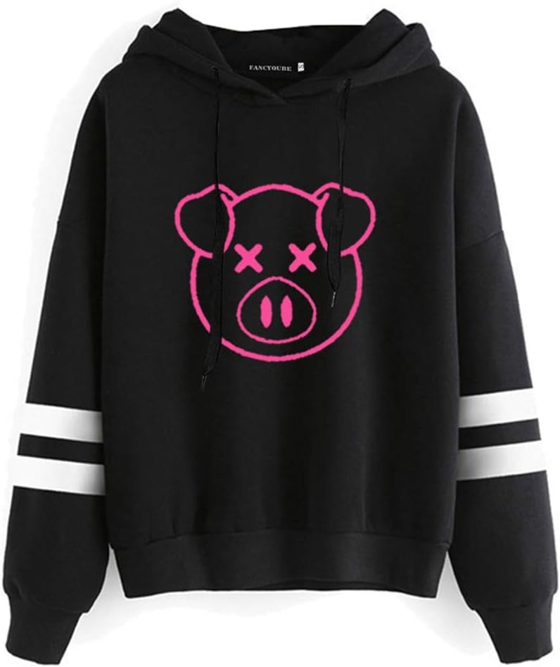 bling bling beauty Women's Funny Shane Dawson Oh My God Pig Hoodie Sweatshirt T-Shirt Pullover Tops