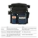 Heavy Duty Technician and Electrician’s Waist Tool Bag with Multiple Pockets, Tool Organizer, EVA with Suede Lamination, Heavy Duty and Super Strong Construction, 1.5 inch Adjustable Nylon Waist Belt