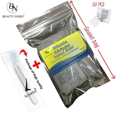 BestNew 1 PCS Blackh_ead Re-mover Come_done Care + 50 MEDIUM Cotton 2x2 Alcohol Wipes- Prep Pads Sterile Cotton - Alco_hol Wipes - BeautyNoses2017