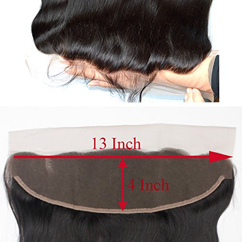 Forawme-Unprocessed-Brazilian-Loose-Wave-Hair-Full-Lace-Frontals-Human-Hair-14-Inch-130-1B-Ear-To-Ear-Pre-Plucked-Lace-Frontal-Closure-With-Baby-Hair-13X4-Hair-Pieces