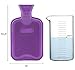 HomeTop Premium Classic Rubber Hot Water Bottle with Cute Unicorn Cover (1L, Purple)
