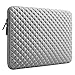 MOSISO Laptop Sleeve Compatible with MacBook Air/Pro, 13-13.3 inch Notebook, Compatible with MacBook Pro 14 inch M4 M3 M2 M1 Pro Max 2024-2021, Diamond Foam Neoprene Bag with Small Case, Gray