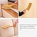 HaloVa Counter Duster, Soft Bristles Debris Dust Hair Cleaning Brush with Wood Handle for Bed Sheets Clothes Sofa Carpet