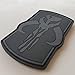 Dark ACU Gray Star Wars Boba Fett Mandalorian Bounty Hunter PVC Rubber 3D Fastener Patch