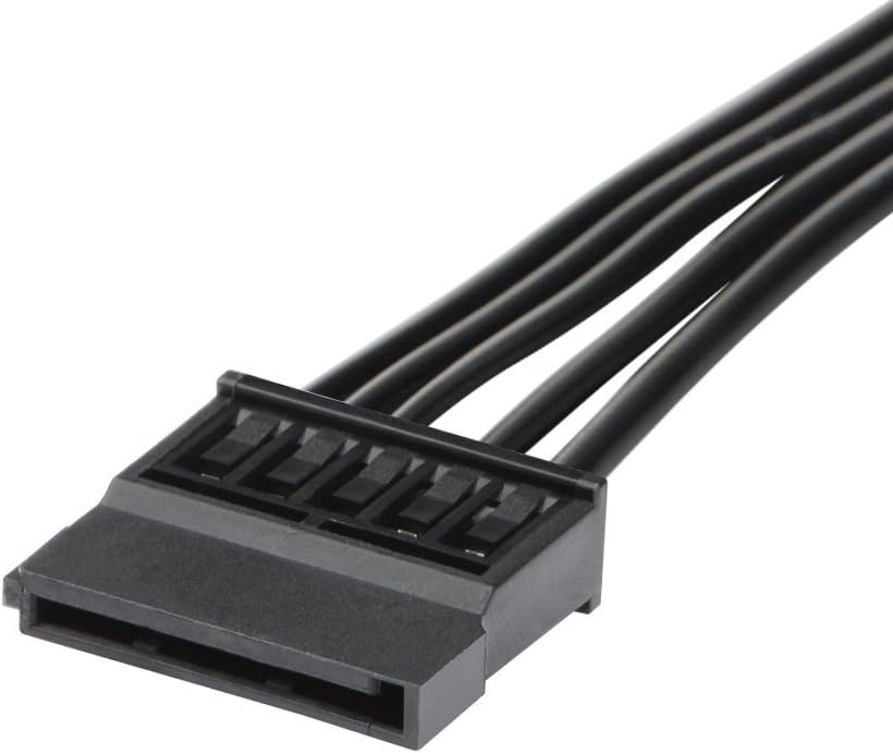 J&D 15 Pin SATA Power Extension Cable (2 Pack), Male to Female Cable, 10 inch, Black, 25.40 cm - Image 5