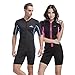 Unisex Short Sleeve 2MM Neoprene Wetsuit Men For Surfing One piece Triathlon Scuba Diving Spearfishing Wetsuit women Surfing (1032 Men, L)