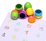 12 Ct Easter Egg Stampers Toys for Kid's Basket Stuffer Hunt Game--Party Favors Gifts