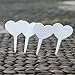 KINGLAKE 100 Pcs White Thick Plastic Garden Plant Seed Tags Heart Shaped Waterproof Nursery Garden Labels Markerthumb 4