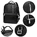 BOSTANTEN Leather Laptop Backpack Shoulder School Camping Travel Casual Bag Daypack for Men Black
