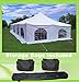 DELTA PVC Party Tent - Heavy Duty Wedding Tent Canpy Shelter Outdoor Event Shade (40'x20' PVC Pole Tent)