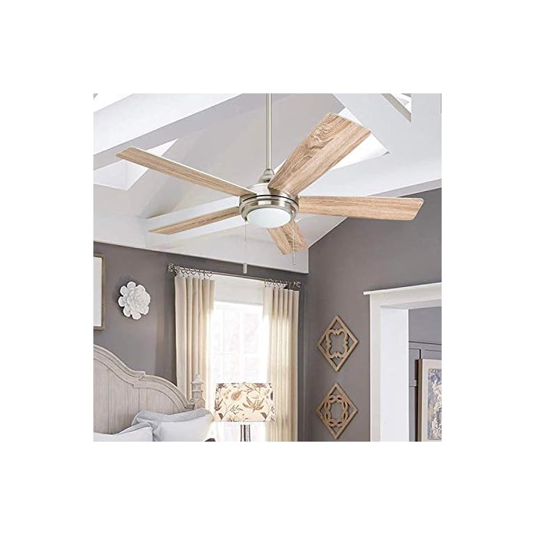 Honeywell Ceiling Fans 5060601 Ventnor Ceiling Fan, 52, Brushed Nickel The Nautical Decor Store