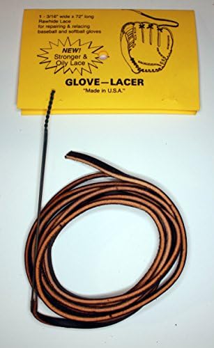 Baseball Softball Glove Mitt Lace Kit (Dark Brown with Light Edge)