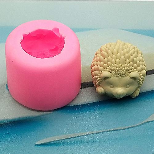 3D Cute Hedgehog Soap Mold Craft Art Silicone Soap Mold DIY Handmade Candle Mold Chocolate Plaster of Paris Mould - Thumbnail 3
