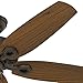 Hunter Indoor / Outdoor Ceiling Fan, with pull chain control - Builder Elite 52 inch, New Bronze, 53292