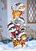 Stack Of Holiday Cats Yard Decor