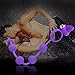 Tracy's Dog Double Penetration Anal Beads Cock Ring with Bullet Vibrator(Purple)