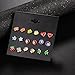 Aganippe 9 Pairs Cute Fruit Animal Stud Earring Sets For Girls kids, hypoallergenic