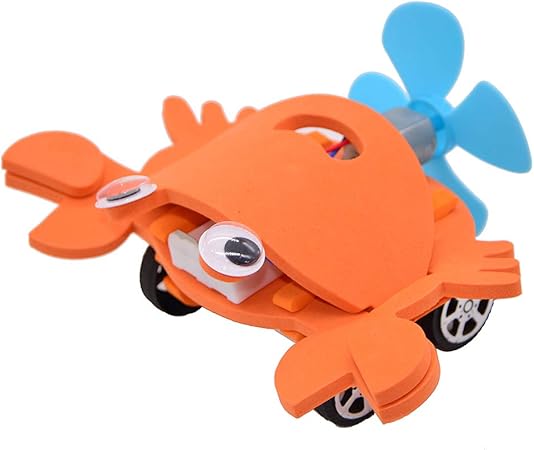 Amazon 科学実験玩具 風力発電カーモデル Diy風力車模型 組み立ておもちゃ プラスチック製 電気 電力 おもちゃ