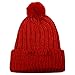 City Hunter Ck1081 Solid Pom Pom Knit Beanie Hat (Red) primary