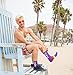 Gumball Poodle GAY RAINBOW SOCKS Rainbow Striped Socks - Gay Pride Socks - Rainbow Socks - Purple