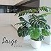 Haus and Sage Artificial Tree for Home and Office Decor - Monstera Deliciosa Floor Palm, 47