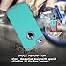 J.west 5C Case, iPhone 5C Case. Full Body Hybrid Hard PC and Soft Silicone 3-Layer Combo Shockproof Hard Case Cover for iPhone 5C - Light Blue/Grey