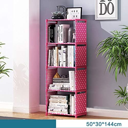 Amazon Com Multi Layer Simple Book Shelf Non Woven Fabric Assembly Wall Bookcase For Home Living Room Furniture Storage Organizer Ac043 Home Kitchen