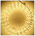 Izzy Creation 24FT Warm White LED Flexible Rope Lights Kit, Indoor/Outdoor Lighting, Waterproof, 1/2