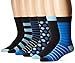 Ben Sherman Men's 6 Pack Nigel Crew Socks, Black/Blue, Sock Size: 10-13/Shoe Size:9-11 (Pack of 6)