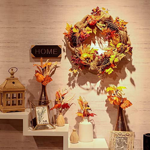 Valery Madelyn Fall Decorations, 4 Packs Fall Artificial Picks with Gourd and Leaf for Home Decor, Harvest Decor,Crafting and Displaying - Thumbnail 6