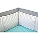 Trend Lab Dove Gray Chevron Crib Bumpers, White