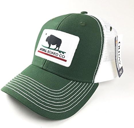 Atoll Board Company's Best Fitting Mesh Trucker Baseball Hat Atoll ISUP Board Co (Green)